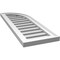 Ekena Millwork Quarter Round Top Right Surface Mount PVC Gable Vent w/ 2"W x 1-1/2"P Brickmould Frame, 12"W x 34"H GVPQR12X3402SF - alternate 4
